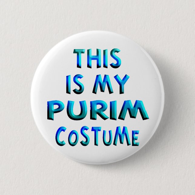 Macaron Rond 5 Cm Costume Purim (Devant)