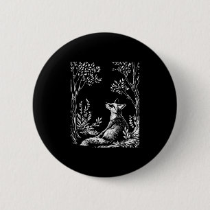 Macaron Rond 5 Cm Cottagecore Forestcore Goblincore Forêt Boisée