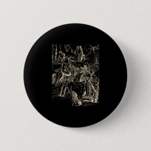 Macaron Rond 5 Cm Cottagecore Goblincore Étang Escargot Nage Grenoui