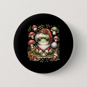 Macaron Rond 5 Cm Cottagecore Grenouille esthétique Champignons de N