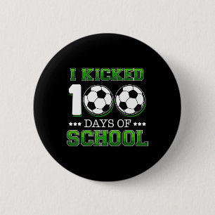 Macaron Rond 5 Cm Couché 100 Jours Soccer Soccer Sports Garçons