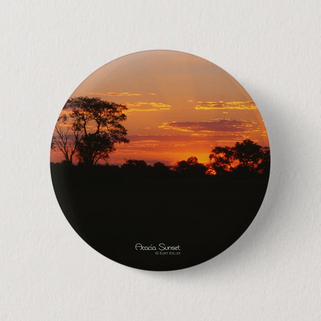 Macaron Rond 5 Cm Coucher de soleil Acacia (Devant)