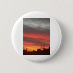 Macaron Rond 5 Cm Coucher de soleil de Nouvelle-Angleterre