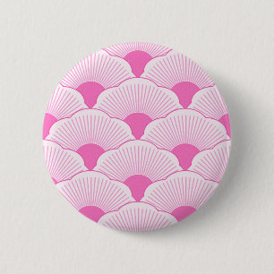 Macaron Rond 5 Cm Coucher de soleil, rose tonique, texture béton