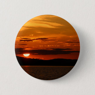 Macaron Rond 5 Cm Coucher de soleil rouge