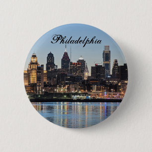 Macaron Rond 5 Cm Coucher du soleil de Philly