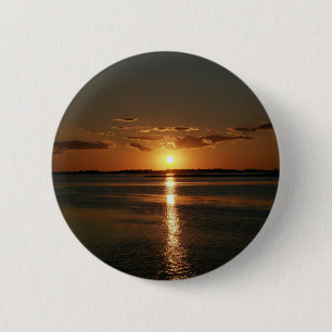Macaron Rond 5 Cm Coucher du soleil merveilleux