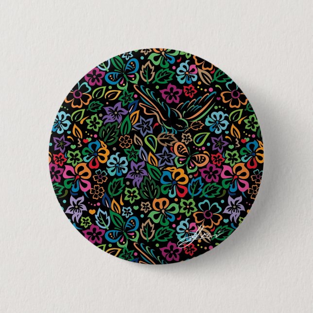 Macaron Rond 5 Cm Couleur de vie (Devant)