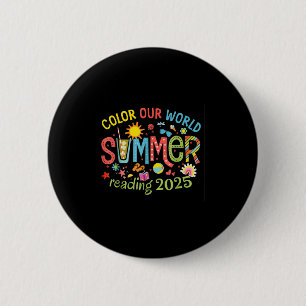 Macaron Rond 5 Cm Couleur Notre Monde Été 2025 Programme de Lecture