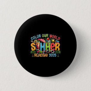 Macaron Rond 5 Cm Couleur Notre Monde Été 2025 Programme de Lecture