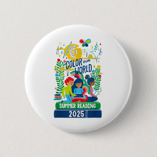 Macaron Rond 5 Cm Couleur Notre Programme Mondial de Lecture Été 202