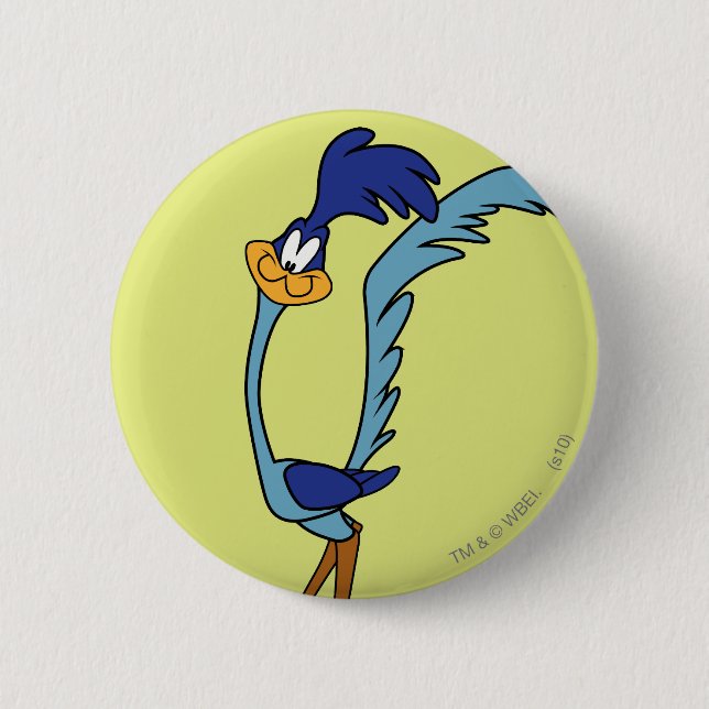 Macaron Rond 5 Cm Couleur ROAD RUNNER™ (Devant)