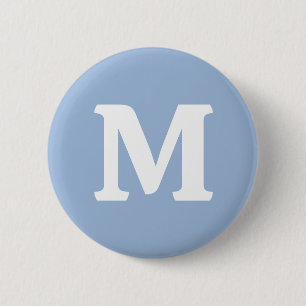 Macaron Rond 5 Cm Couleur solide bleu cérulean