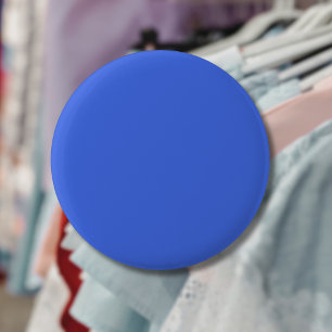Macaron Rond 5 Cm Couleur solide bleue royale Classique Élégant