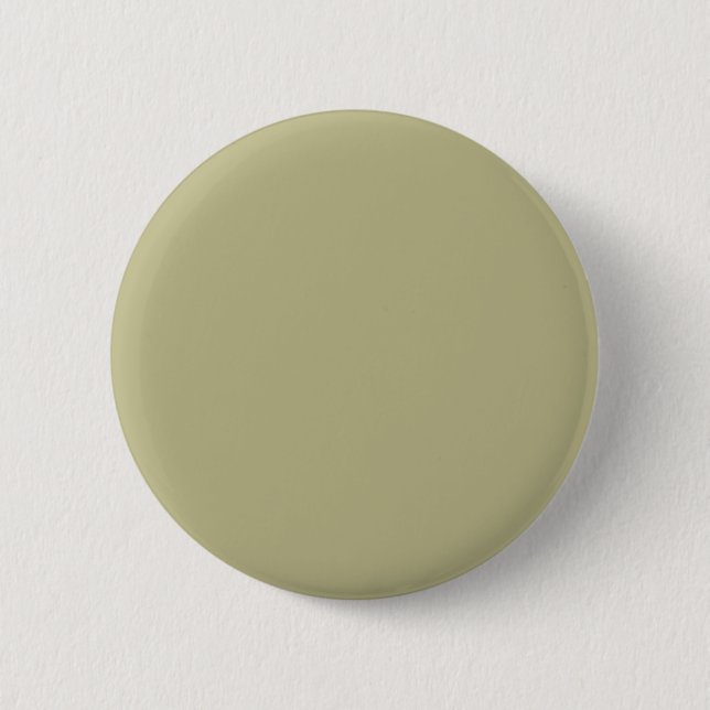 Macaron Rond 5 Cm Couleur solide verte Sage | Classique | Élégant (Devant)