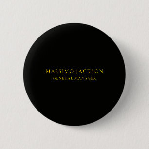 Macaron Rond 5 Cm Couleurs Or Noir Professionnel Tendance Minimalist