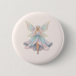 Macaron Rond 5 Cm Couleurs pastel de l'ange magique fée