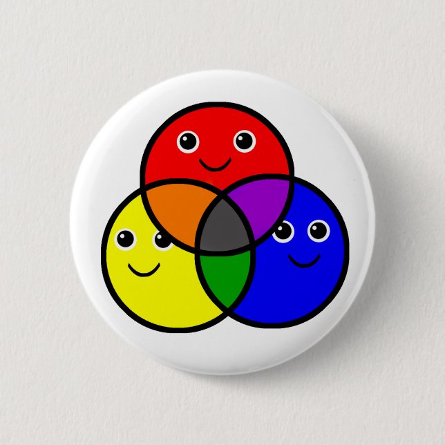Macaron Rond 5 Cm Couleurs principales (Devant)