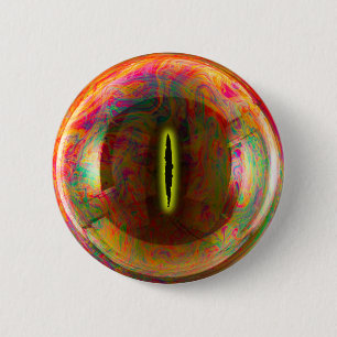 Macaron Rond 5 Cm Couleurs tourbillonnantes de l'oeil bizarre