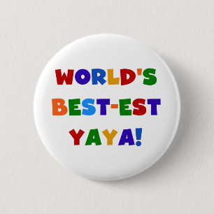 Macaron Rond 5 Cm Couleurs vives les meilleurs cadeaux de Yaya au mo