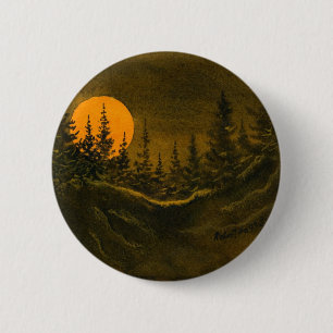 Macaron Rond 5 Cm Country Roads Button