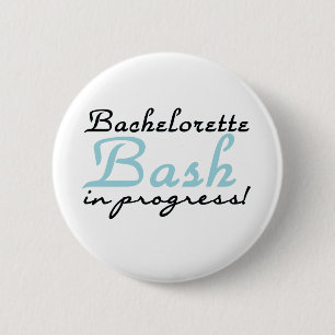 Macaron Rond 5 Cm Coup bleu de Bachelorette