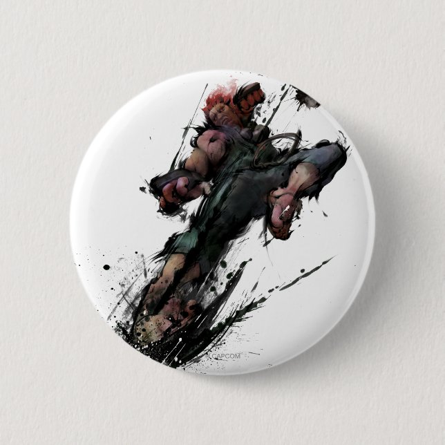 Macaron Rond 5 Cm Coup-de-pied d'Akuma (Devant)