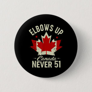 Macaron Rond 5 Cm Coupe le Canada Jamais 51 Le drapeau du Canada est