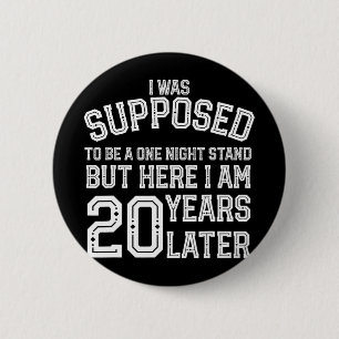 Macaron Rond 5 Cm Couples Amusants 20e 20 ans Mari Mari Wif