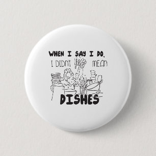 Macaron Rond 5 Cm Couples plaisanter Funny Mariage Groom Humour Mari