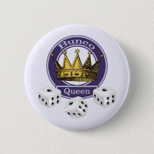 Macaron Rond 5 Cm Couronne et matrices de la Reine de Bunco