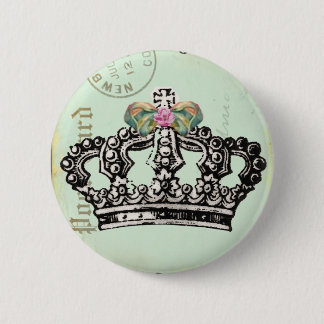 Macaron Rond 5 Cm Couronne royale de la Reine