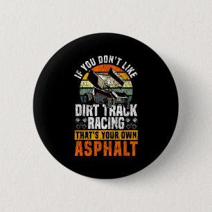 Macaron Rond 5 Cm Course de Dirt Track Vintage Rétro Voiture de Spri