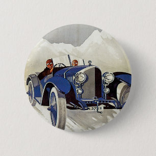 Macaron Rond 5 Cm Course routière vintage