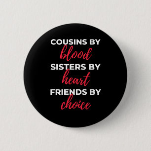 Macaron Rond 5 Cm Cousins By Blood Sisters