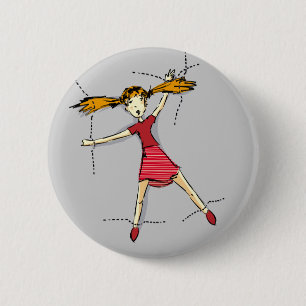 Macaron Rond 5 Cm Cousu dessus