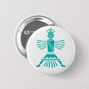 Macaron Rond 5 Cm couteau turquoise
