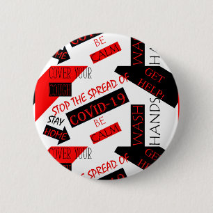 Macaron Rond 5 Cm Covid-19