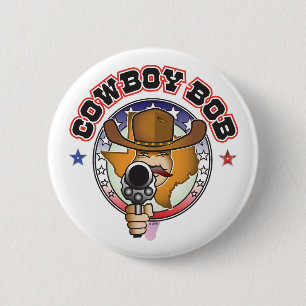 MACARON ROND 5 CM COWBOY BOB