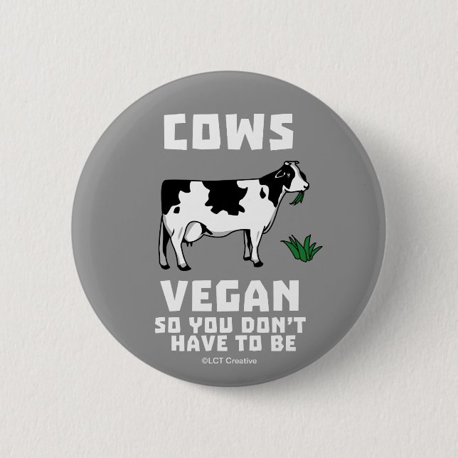 Macaron Rond 5 Cm Cows Vegan So (Devant)