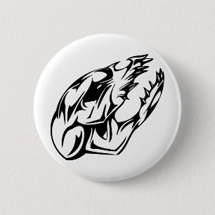 Macaron Rond 5 Cm Crâne animal