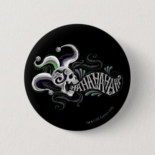 Macaron Rond 5 Cm Crâne de joker du peloton   de suicide - Haha