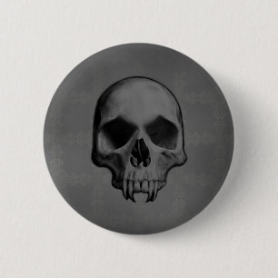 Macaron Rond 5 Cm Crâne de mal de Halloween