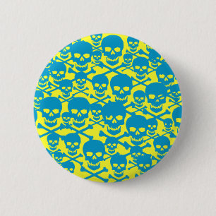 Macaron Rond 5 Cm Crânes