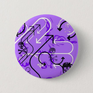 Macaron Rond 5 Cm Crânes et flèches