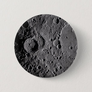 Macaron Rond 5 Cm Cratères lunaires Artemis II