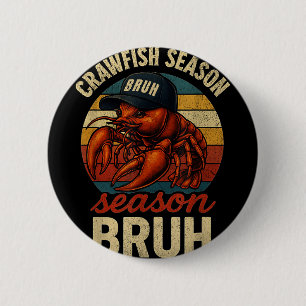 Macaron Rond 5 Cm Crawfish Seafood Festival Bruh Crawfish Ret