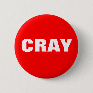 Macaron Rond 5 Cm Cray en rouge et blanc