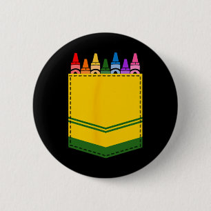 Macaron Rond 5 Cm Crayon Boîte de poche Enseignant Costume cadeau