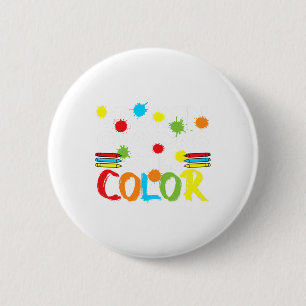 Macaron Rond 5 Cm Crayons Still Color Mental Health Awareness 5